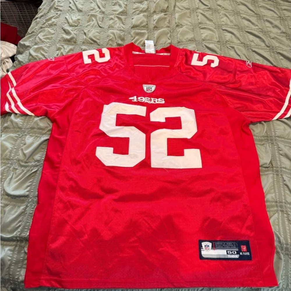 Red 49ers Willis Football Jersey